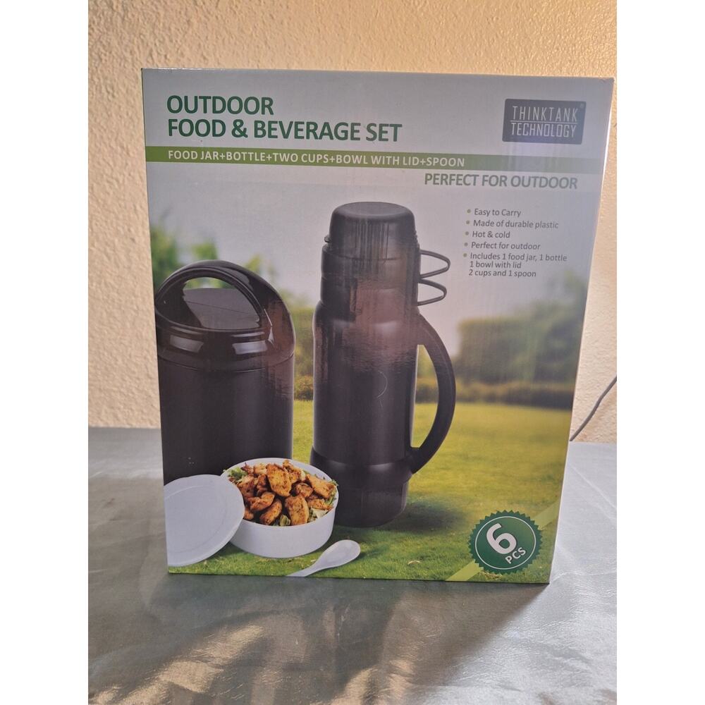 Thinktank Technology 6-Piece Outdoor Food & Beverage Set New Opened Box